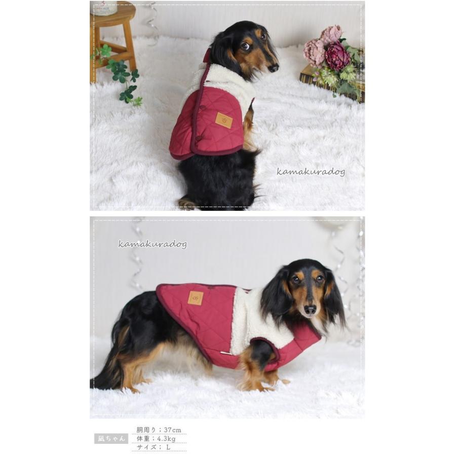NEWショルダーボアベスト　犬の服｜kamakuradog｜04