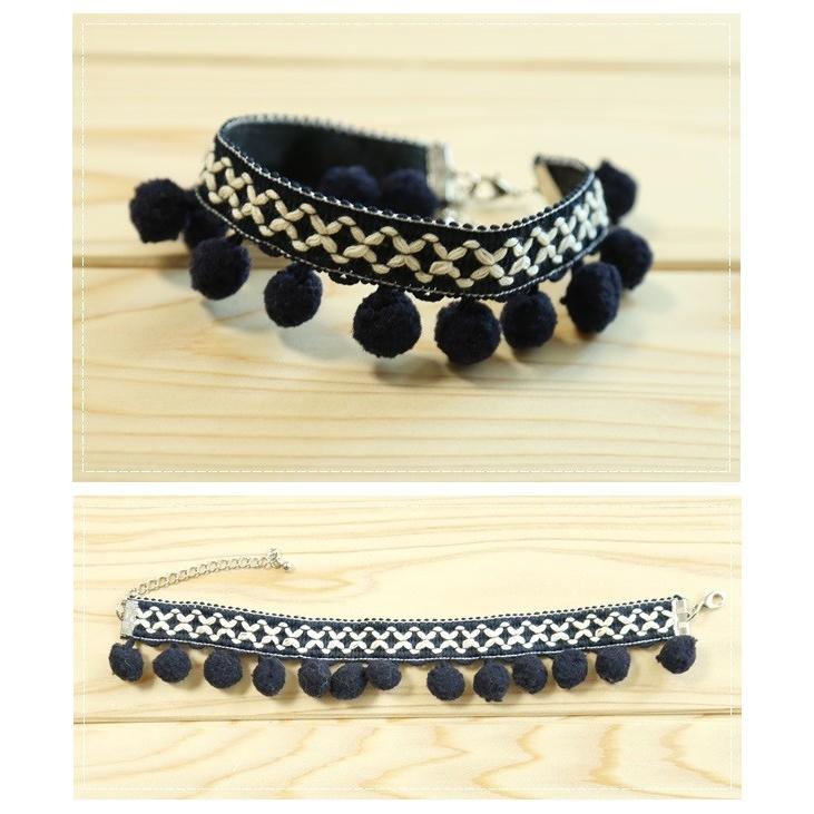 犬の首輪 犬 首輪 猫の首輪 ポンポンネックレス N124 鎌倉dog 通販 Yahoo ショッピング