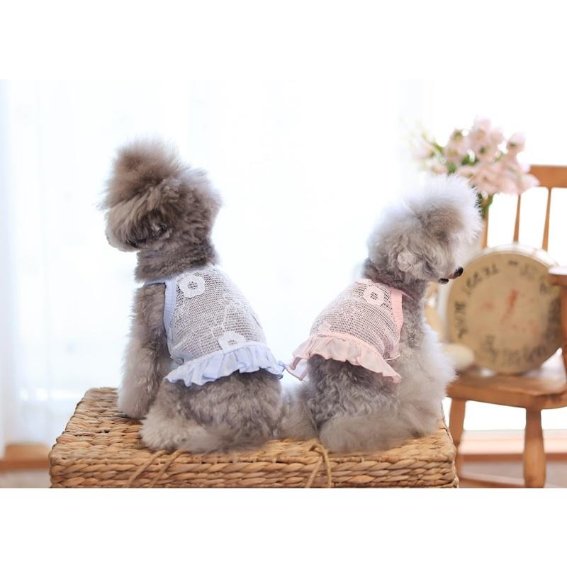 kamakuradog（鎌倉DOG） メッシュフラワーショート丈キャミワンピ 犬服