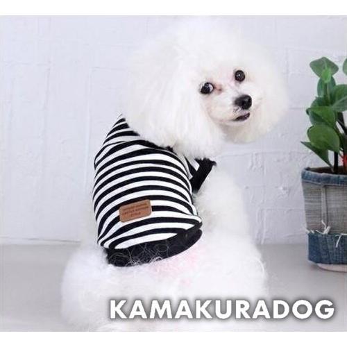 白黒ボーダータンクトップ トイプードル 服 T472 鎌倉dog 通販 Yahoo ショッピング