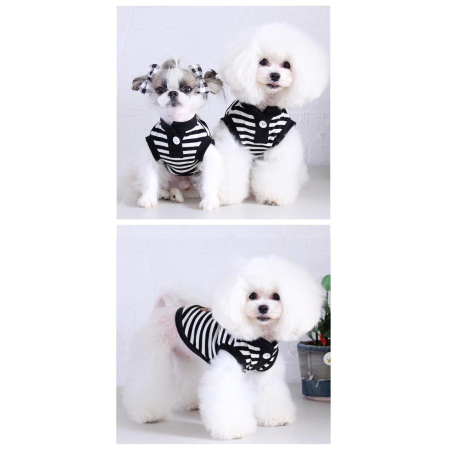 白黒ボーダータンクトップ トイプードル 服 T472 鎌倉dog 通販 Yahoo ショッピング