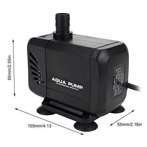 超静音水中ポンプ 4つの強力な吸引カップシーウォーターポンプ 最大揚程1 5m 電源コード 水槽 池 水族館 彫像 水耕栽培のための1500 L H S Kaマート 通販 Yahoo ショッピング