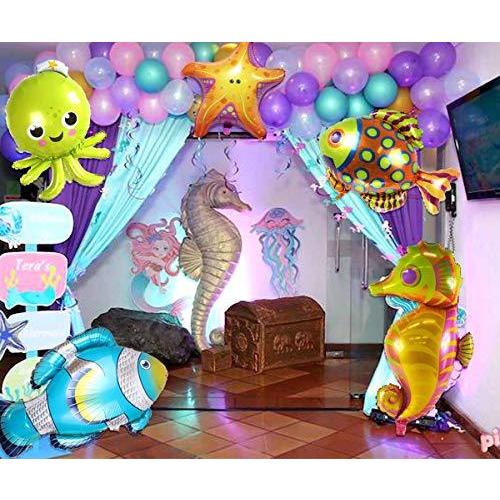 海洋動物風船 Under The Seaバルーン 人魚風船 テーマパーティー飾り 誕生日飾り付け 装飾 海の動物 アルミバルーン 熱帯魚 S Kaマート 通販 Yahoo ショッピング