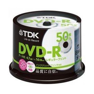 てなグッズや 最高の品質の TDK DVD-R レギュラープリント DR47PC50PA 4.7GB50枚スピンドル pr-naturetours.de pr-naturetours.de