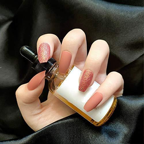 24pcs すりガラス マットネイル 可愛いネイル 偽の爪 S Kaマート 通販 Yahoo ショッピング