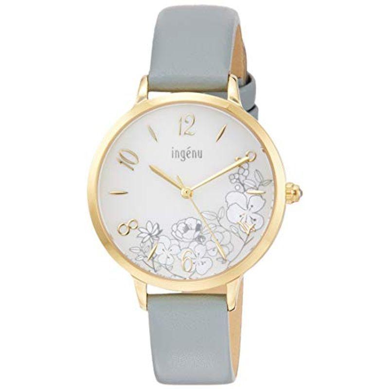 半額 アンジェーヌ 腕時計 セイコーウォッチ Ingenu アンジェーヌ カーブガラス スワロフスキー付りゅうず 白蝶貝文字盤 花デザイン レディースアクセサリー