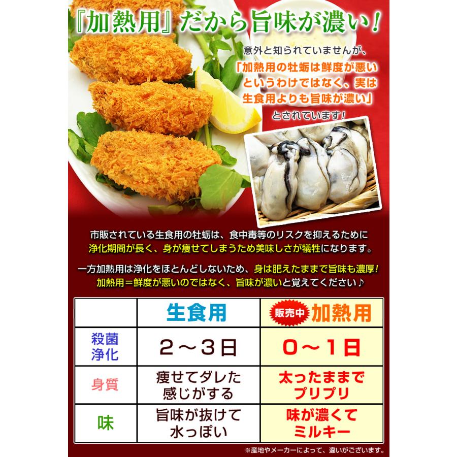 牡蠣 大粒 カキ 国産 特大 冷凍牡蠣 牡蛎 剥き身 加熱用 広島県産 剥きカキ 3Lまたは2L 選べる 総重量 1kg 内容量850g 敬老の日 プレゼント |  | 05
