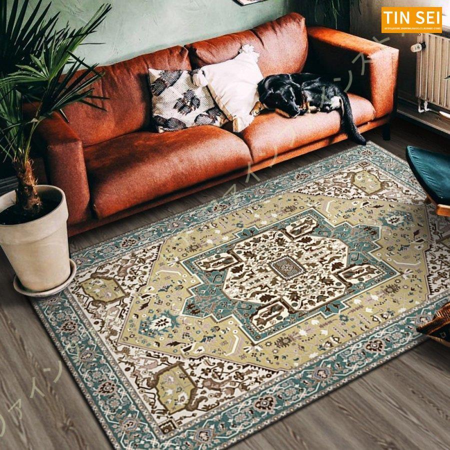 ペルシャ絨毯風 カーペット おしゃれ ペルシャ柄 ラグ 北欧風 柄