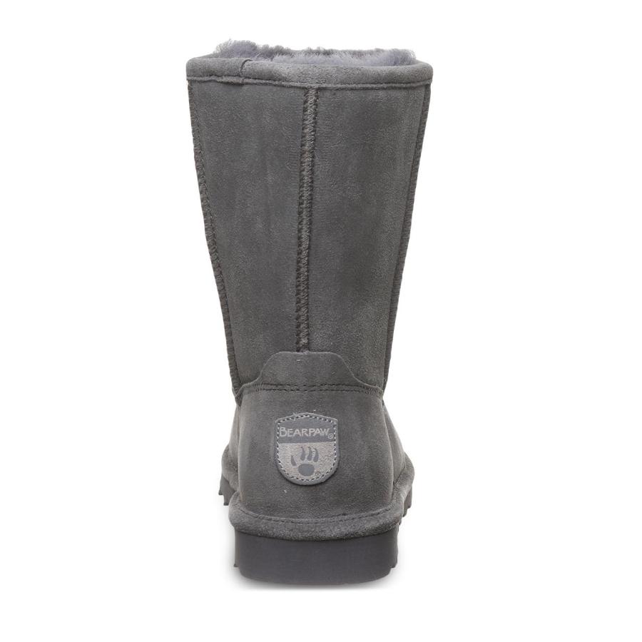 BEARPAW Women's Elle Short Charcoal Size 8 | Women's Boot Classic Suede | Women's Slip On Boot | Comfortable Winter Boot｜kame-express｜05