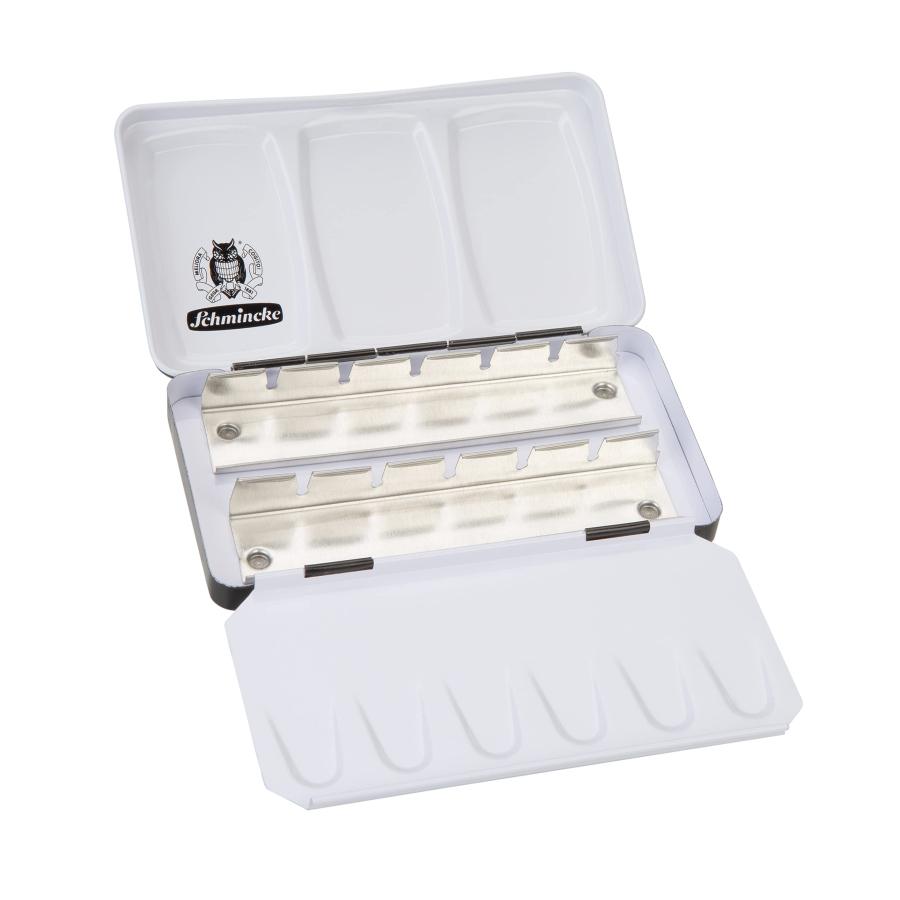 - HORADAM AQUARELL Empty Box for 12 x 1/2 Cells 74 913 097 Black Metal Box with Mixing Palette for 【Products】 Individual