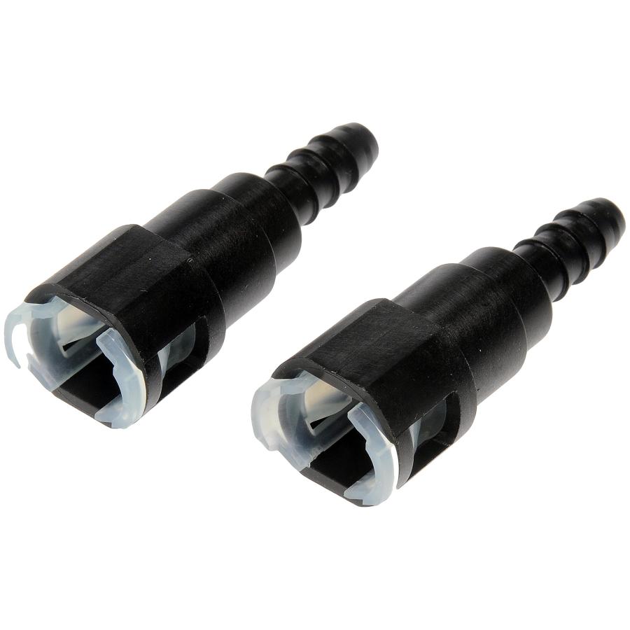 Dorman 800-091.5 Fuel Line Quick Connector 5-Pack - 90 Degree Angle, 3/8" Steel To 5/16" Nylon Tubing | Universal Fit, Leak-Free Replacement