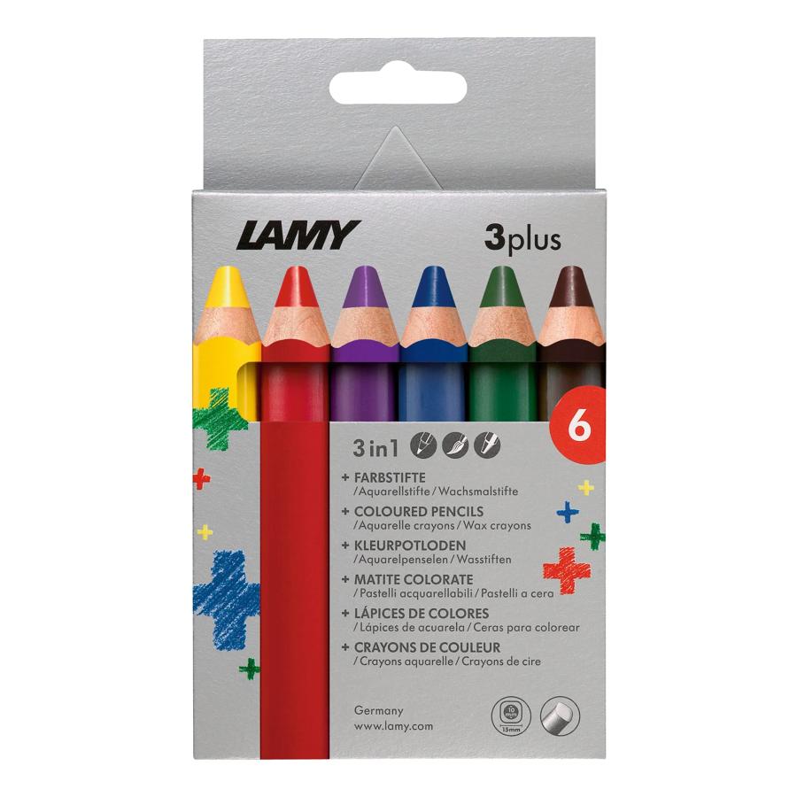 Lamy 3Plus Colored Pencil Set: 3 in 1 Color Watercolor and