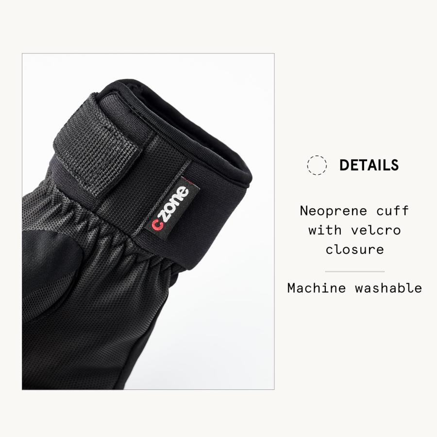 Hestra Ferox Primaloft Glove Jr. I Waterproof Insulated Kids Glove for Skiing Snowboarding or Playing in The Snow - Blac｜kame-express｜03