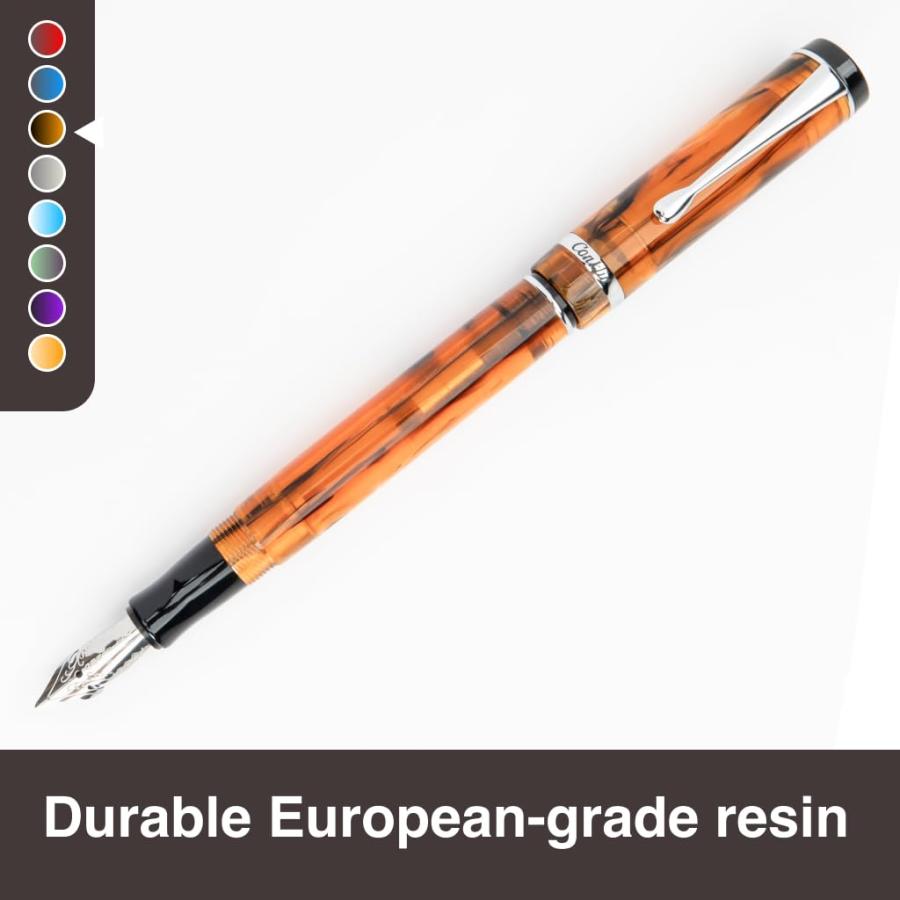 Conklin Duragraph Amber Fountain Pen Stub Nib (CK71343)｜kame-express｜02