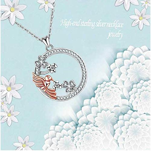 POPLYKE Collana con ciondolo a forma di croce, in argento