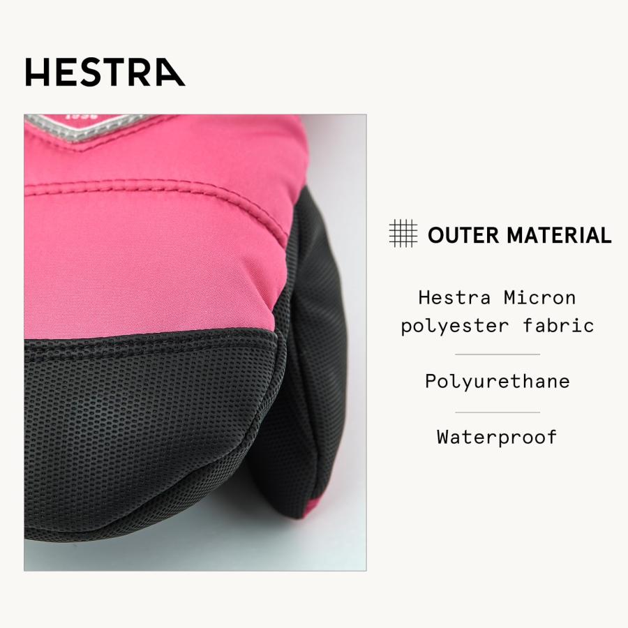 Hestra Kids' CZone Mitten I Waterproof Insulated Kid's Mitten for Skiing Snowboarding or Playing in The Snow - Fuchsia -｜kame-express｜02