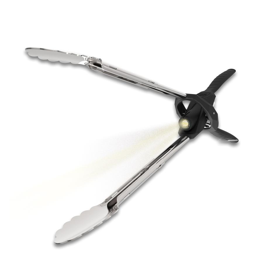 Outdoor Edge GMT20 Grill Beam Lighted Stainless Steel Barbecue Tongs