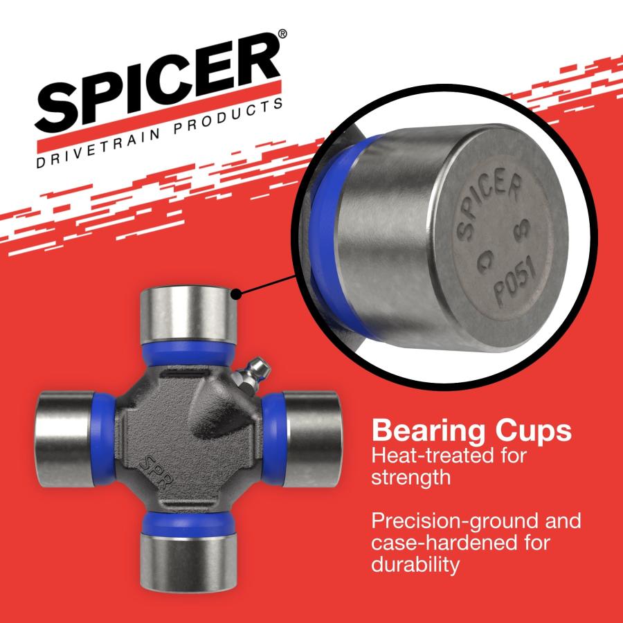 Spicer 1310 To 1350 U Joint Spicer 5-460X U-Joint Kit (1310/1350 Series) -  Greaseable With Snap Rings Drive Shaft U Joint