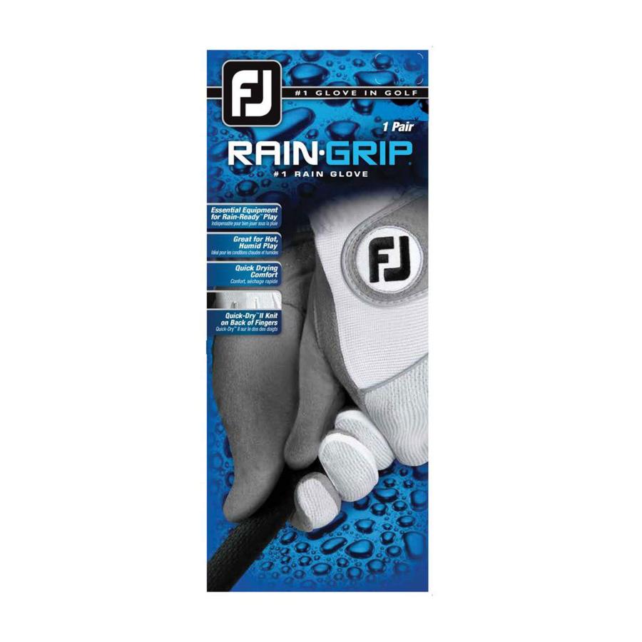 FootJoy Men's RainGrip Pair Golf Glove White Medium Pair｜kame-express｜02