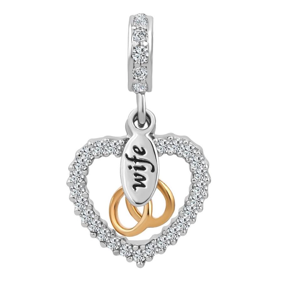 LovelyCharms Wife Love Heart Dangle Charm Bead for Bracelet｜kame-express｜02