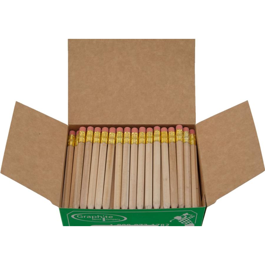 Half Pencils Sharpened Hex (Golf Pencils Pew Pencil Score Pencil Short Pencil) (Natural Wood)｜kame-express｜03