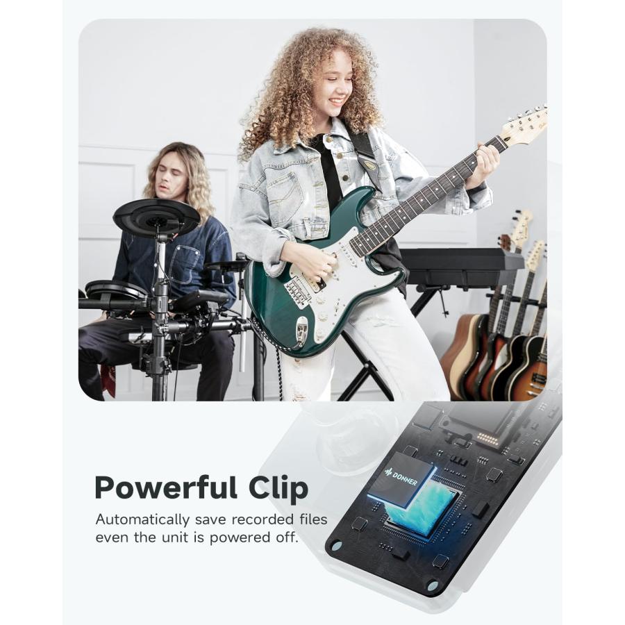 Donner Triple Looper Guitar Pedal 90 mins Looping Time Loop