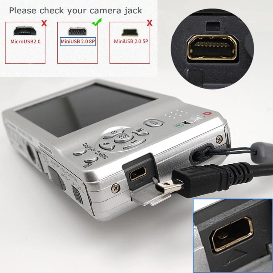 Vhbw Câble USB (Standard USB Type A) 150cm Compatible Avec Panasonic Lumix DMC-LX100, DMC-LF1, DMC-FZ1000, DMC-FZ300, DMC-FZ200 Appareil Photo