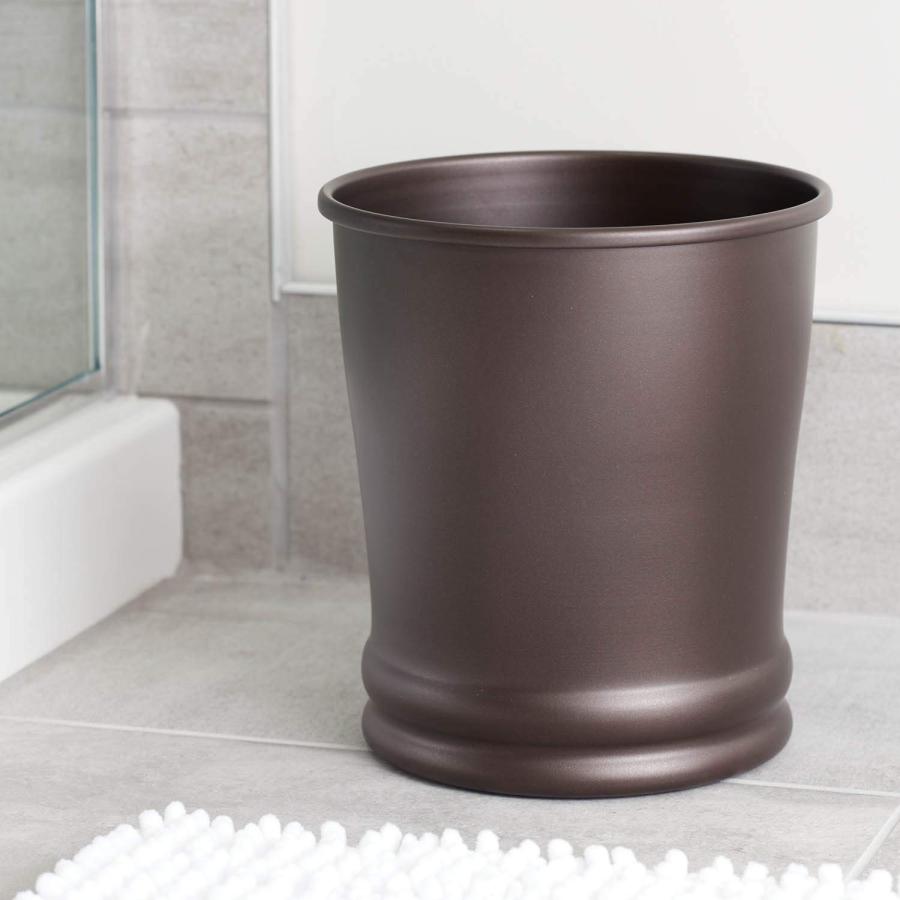 iDesign Round Metal Waste Basket The Olivia Collection  9 x 9 x 10 Bronze｜kame-express｜02