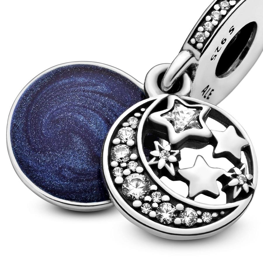 Pandora Jewelry Moon and Night Sky Cubic Zirconia Dangle Charm in Sterling Silver No Box｜kame-express｜04