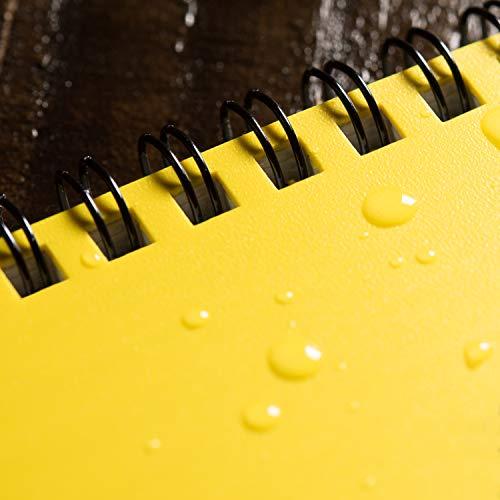 Rite in the Rain Weatherproof Side Spiral Notebook 8.5 x 11 Yellow Cover Commerical Pool & Spa Maintenance Log (No. 425-｜kame-express｜05