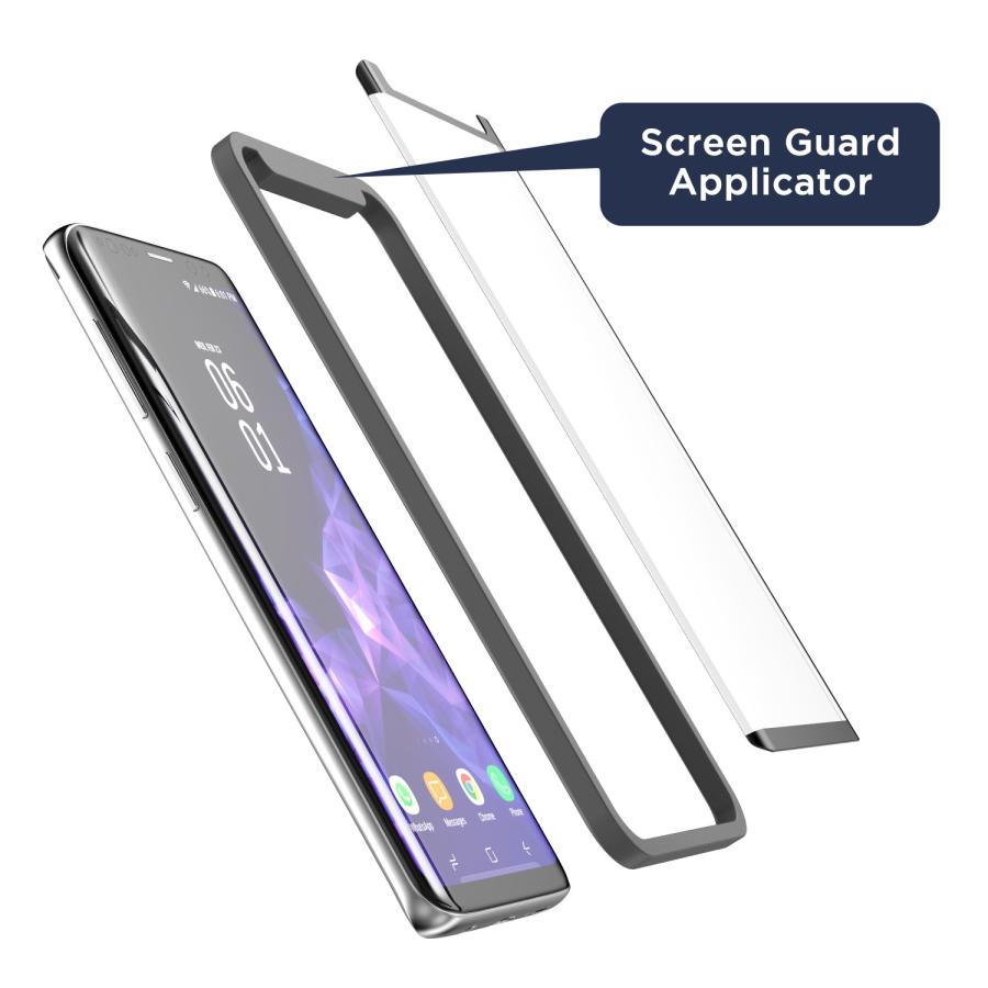 Magglass Samsung Galaxy S9 Plus Matte Screen Protector - Curved Fingerprint free Tempered Glass (MagGlass XM90) Reinforc｜kame-express｜05