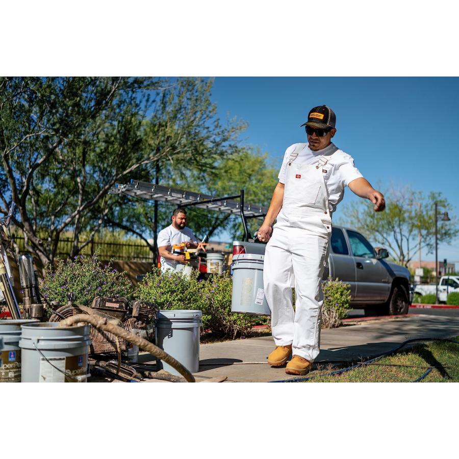 Dickies mens Painters Bib overalls and coveralls workwear apparel White 34W x 30L US｜kame-express｜04