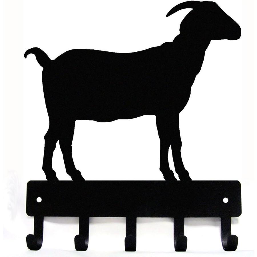 Il Metallo Peddler Key Rack: Appendiabiti A Muro Con 5 Ganci, Sagoma Cane Basset Hound – Larghezza 15 Cm, Made In USA - 3