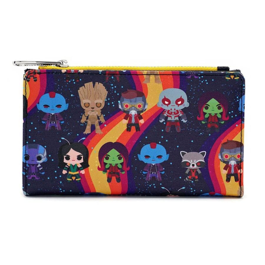 Loungefly x Marvel Guardians of the Galaxy Chibi Print Flap Wallet (One Size Multicolored)｜kame-express｜02