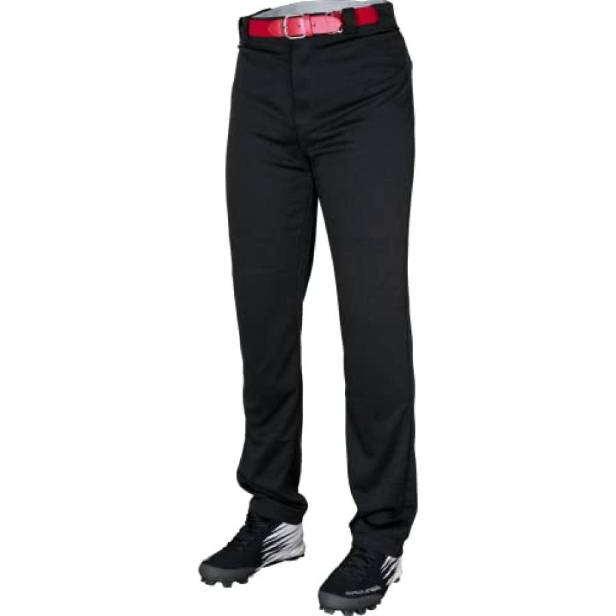 Rawlings BP31SR Baseball Pants SemiRelaxed Fit Black Adult X