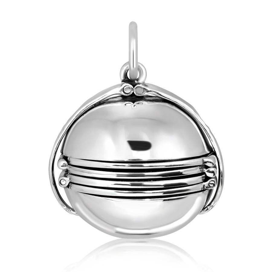 WithLoveSilver Sterling Silver 925 Photo Ball for Six Pictures Pendant Locket｜kame-express｜03