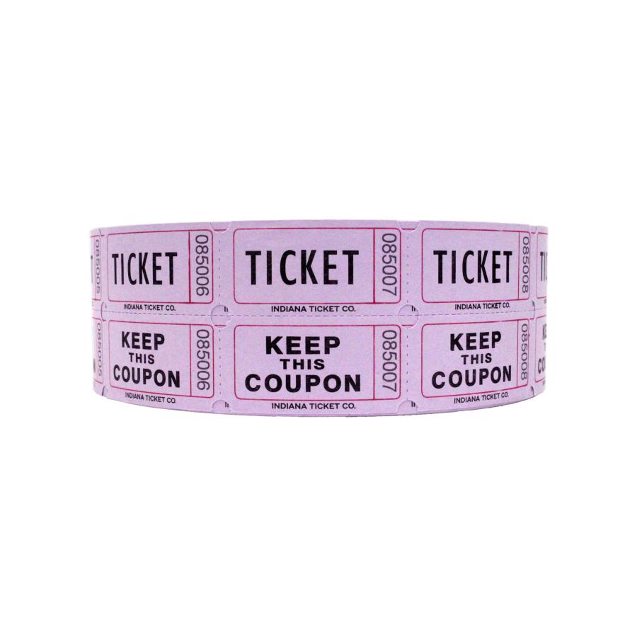 Methdic Raffle Tickets Double Roll 4 Colors Set 2000 Tickets per Roll...