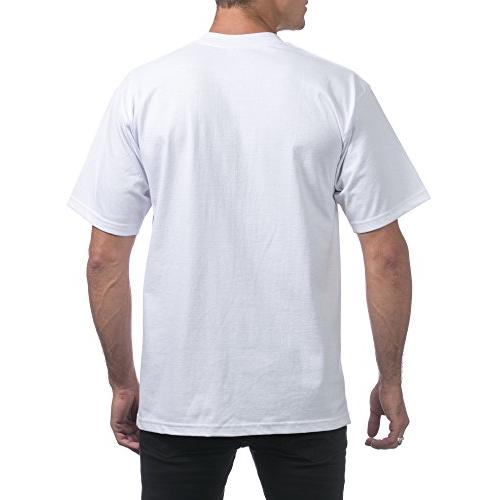 Pro Club Men's 3-Pack Heavyweight Cotton Short Sleeve Crew Neck T-Shirt White Medium｜kame-express｜03