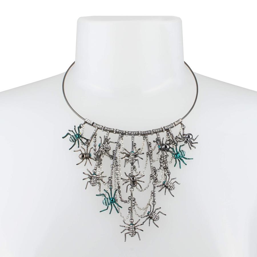 Betsey Johnson Spider Statement Wire Necklace｜kame-express｜02