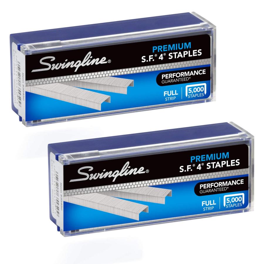 Swingline Staples 2 Pack S.F. 4 Premium for Desktop Staplers 1/4 Length