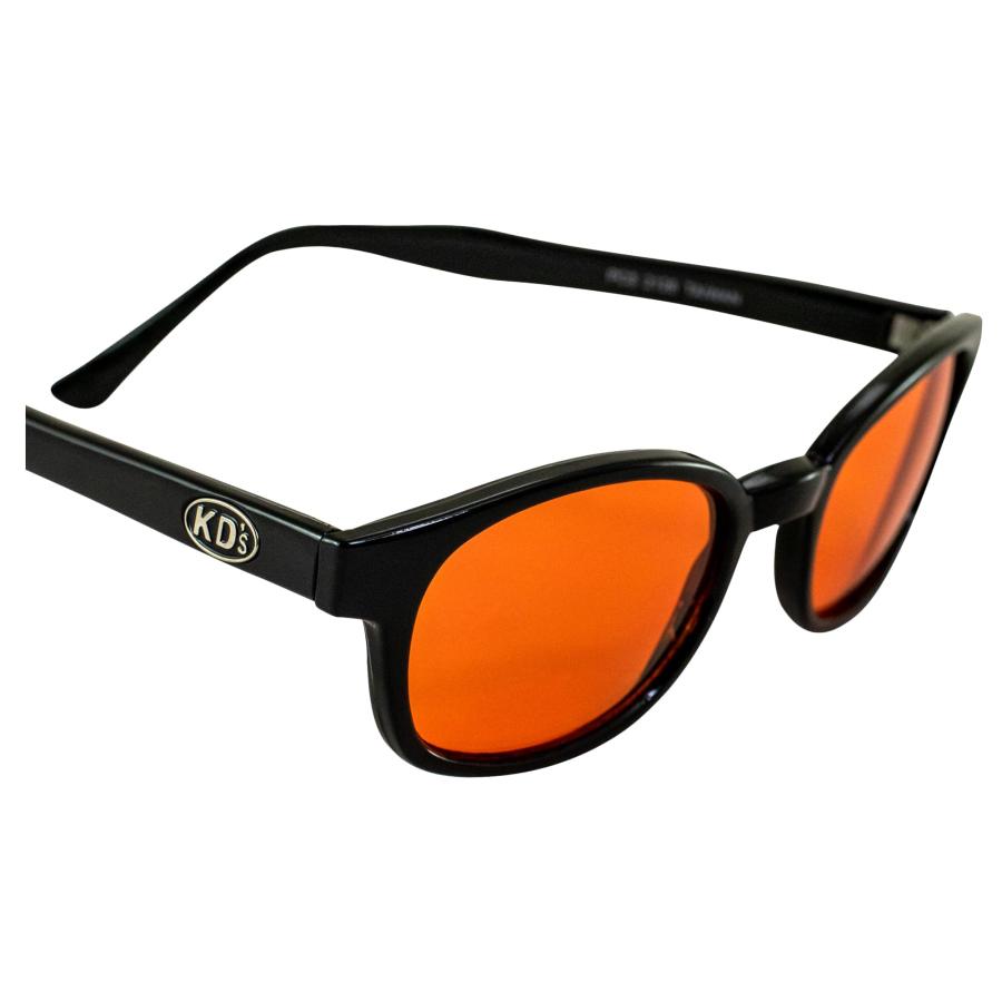 Original KD Sunglasses Orange Lens Biker Driving Glasses Black Orange Standard｜kame-express｜06