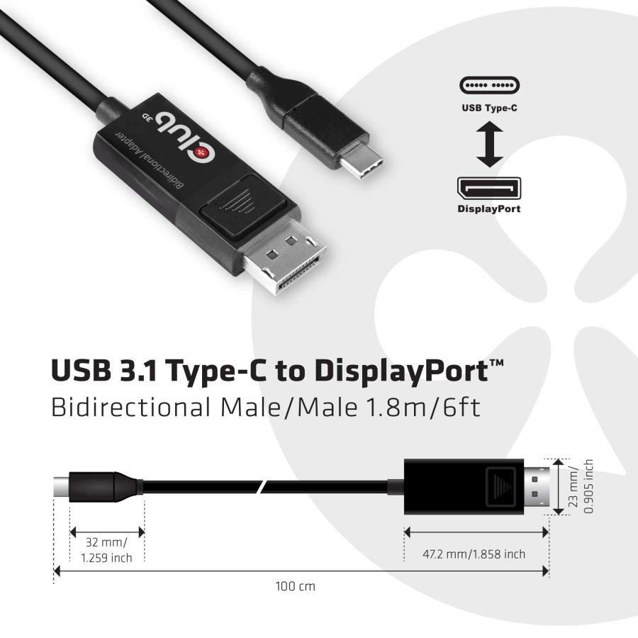 Club 3D Adaptateur actif DisplayPort 1.4 vers HDMI 2.1 4K 120Hz｜kame-express｜02