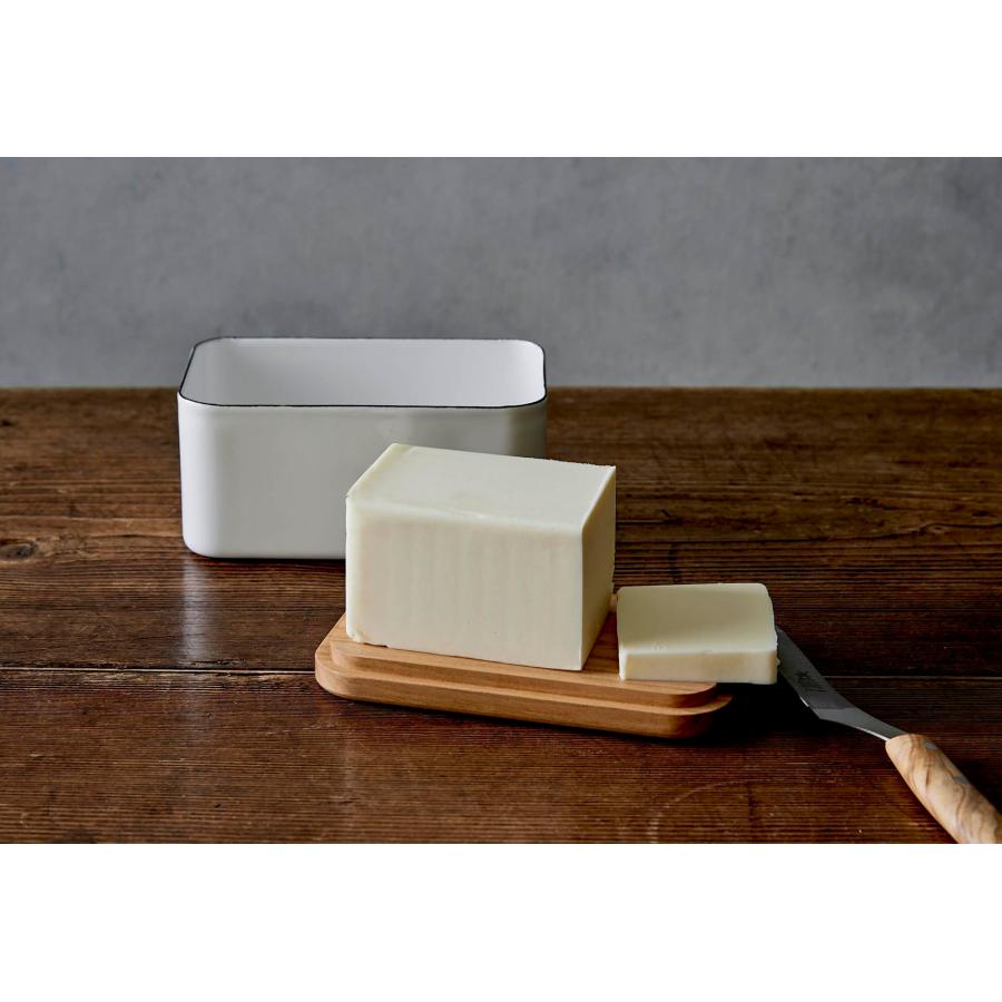 Noda Horo BT-450 Butter Case Enamel 15.9 oz (450 g) White Made in Japan｜kame-express｜03