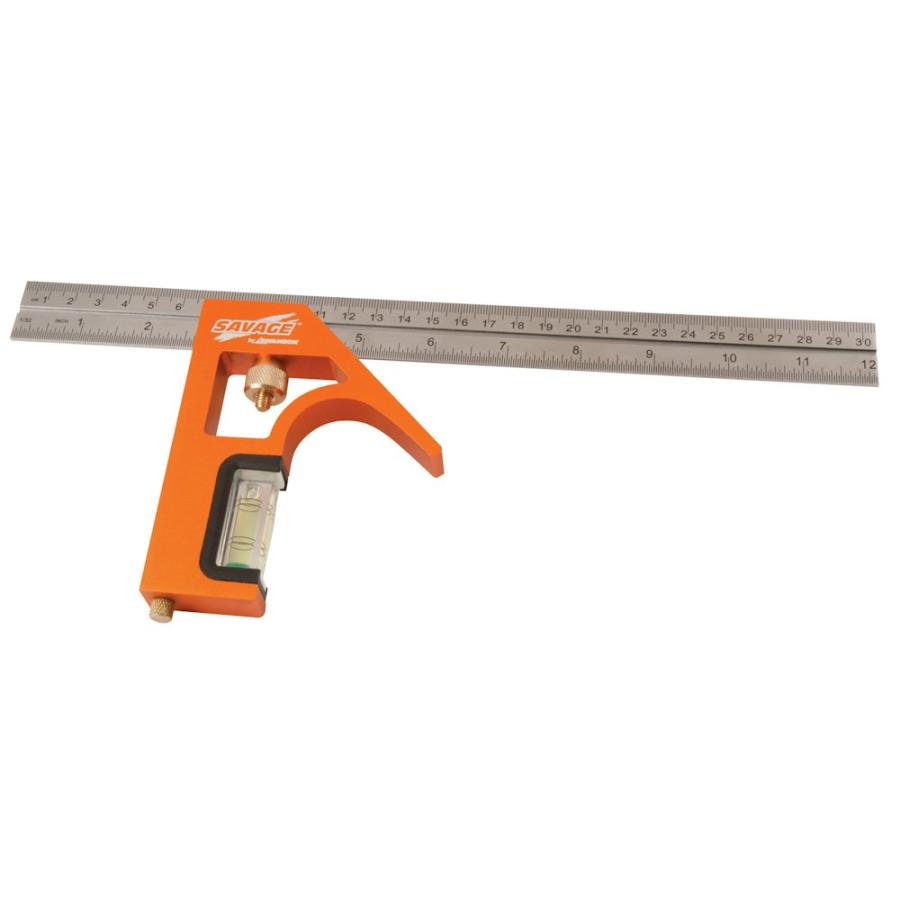 Swanson Savage 12" Combination Square, Stainless Steel Ruler