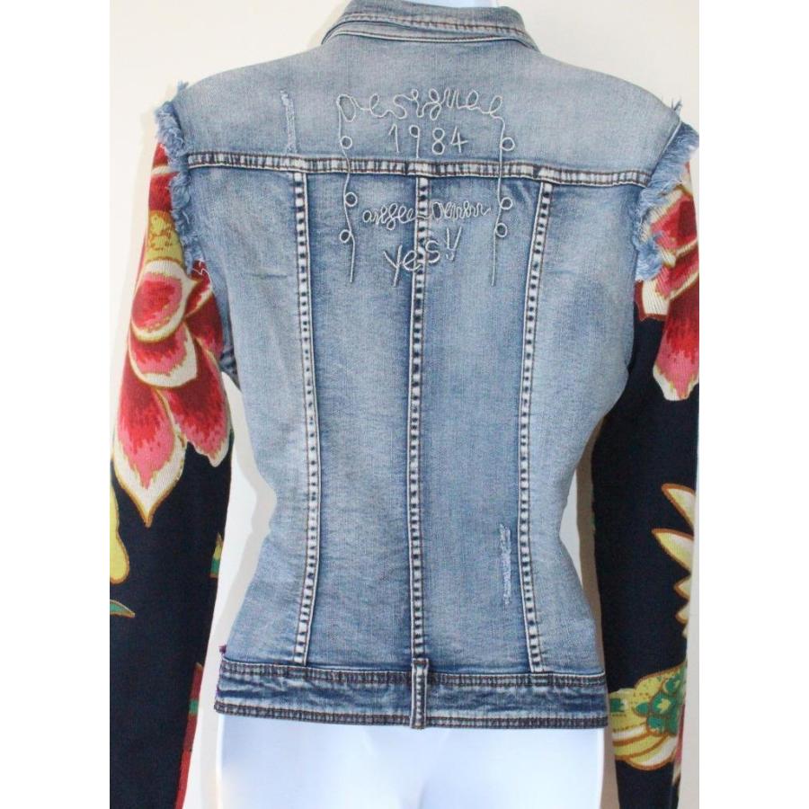 【DESIGUAL】レディース デニムジャケット Desigual デニムジャケット gジャン 「HOT」ルネサンスプリント
