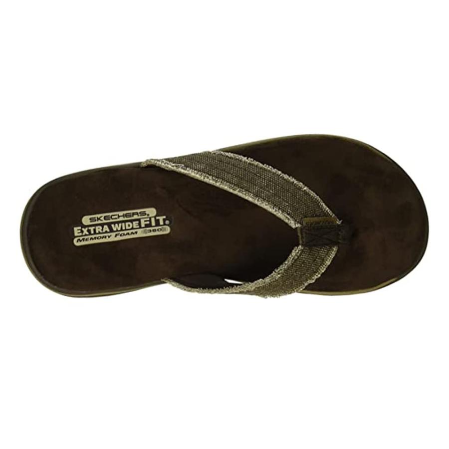 Skechers USA Men's Bosnia Flip-FlopChocolate9 M US｜kame-express｜05