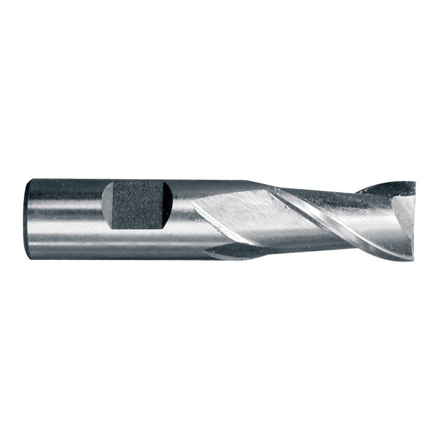 HHIP 5801-0500 High Speed Steel End Mill - 1/2" Shank, 3/8" Cut, 2 Flute, Center Cutting - View #5