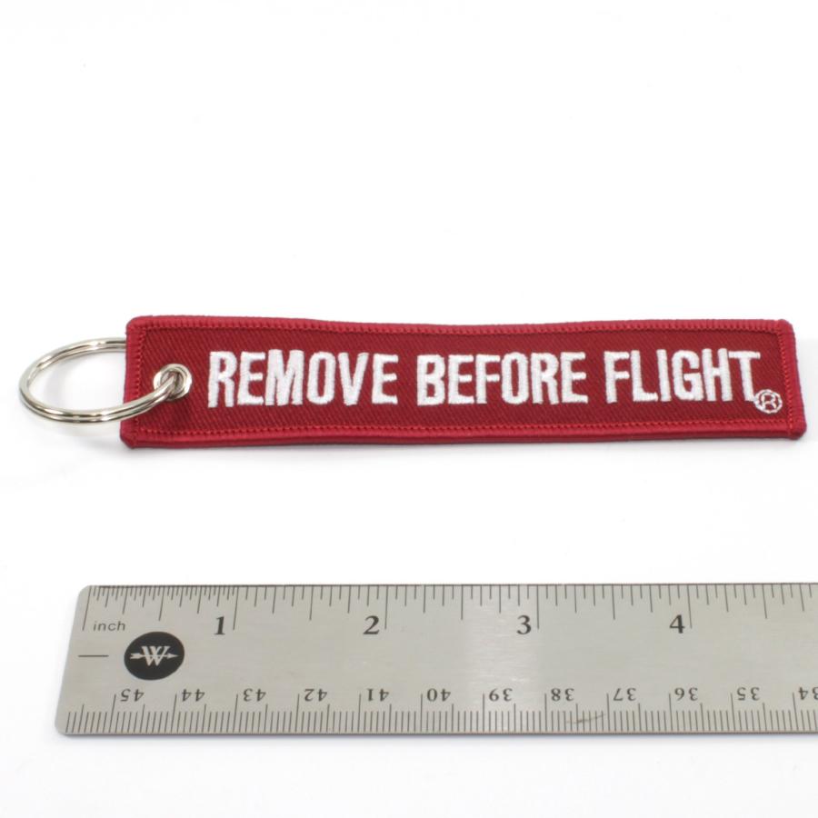 Remove Before Flight DARK RED Key Chain Aviation ATV Motorcycle Pilot Crew Tag｜kame-express｜02