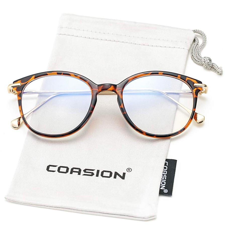 COASION Blue Light Blocking Glasses for Women Vintage Round Anti Ray ...