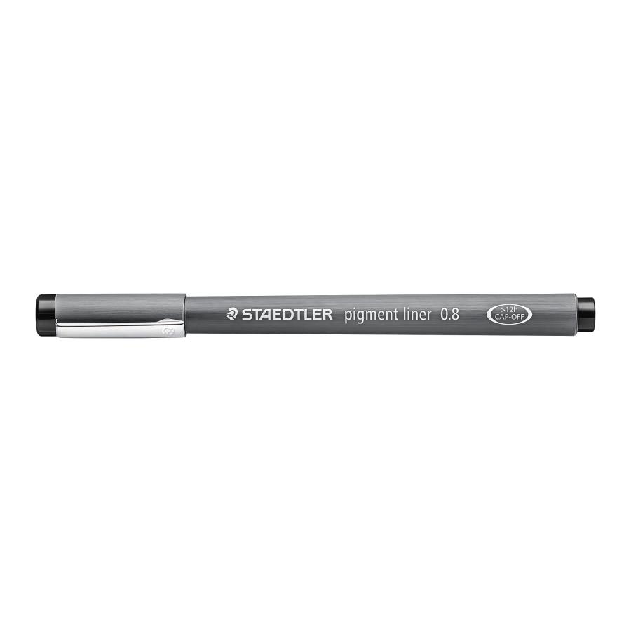 Staedtler Pigment Liner Pens - 0.1mm Black Fine Line Drawing Pens 5 Pack